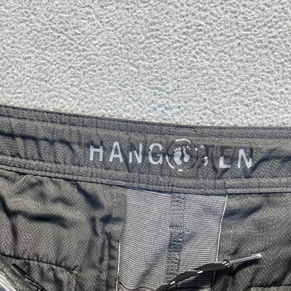 Hang Ten Chino Shorts Mens Size 34 Gray Striped Pockets,Golf,Beach Activewear - Picture 3 of 13